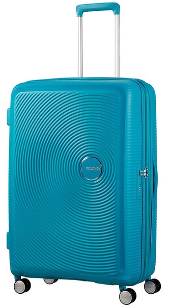 Чемодан American Tourister Soundbox из полипропилена на 4-х колесах 32G*003 (большой), 32g-Summer blue