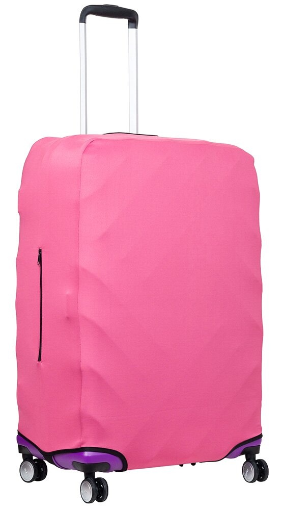 Універсальний захисний чохол для великої валізи 8001-8 яскраво-рожевий