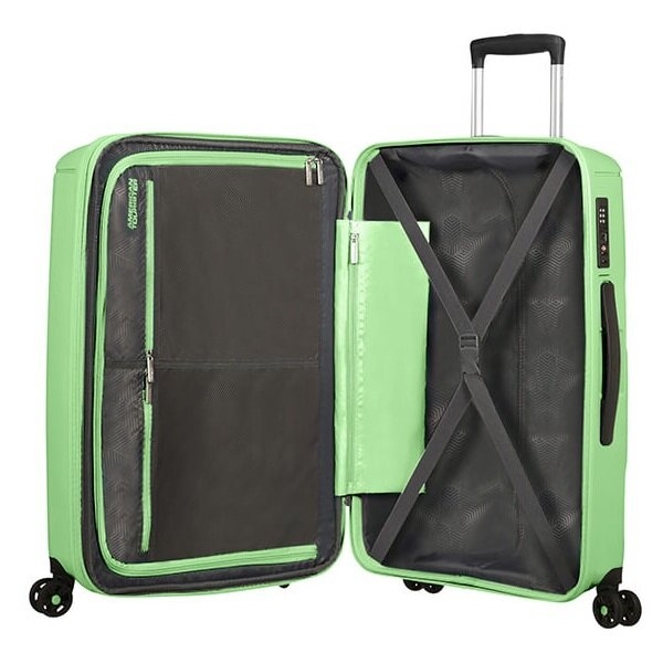 Suitcase American Tourister Sunside polypropylene on 4 wheels 51g*002 Neo Mint (medium)