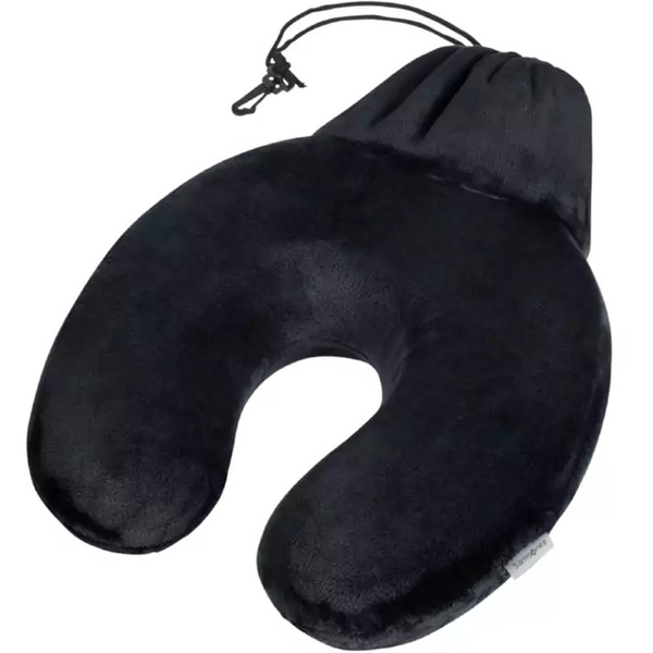 Подушка дорожная флисовая Samsonite Global TA Memory Foam Pillow CO1*022;09 черная