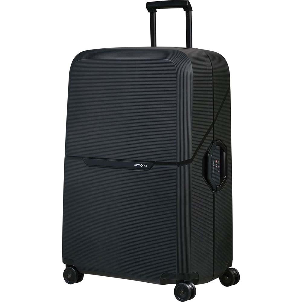 Suitcase Samsonite Magnum Eco made of polypropylene on 4 wheels KH2 * 004 Graphite (giant)