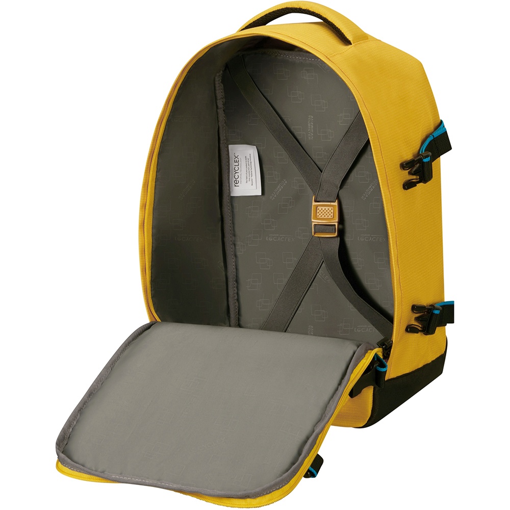 Travel backpack American Tourister Take2Cabin S for hand luggage in Ryanair 91G*004 Yellow