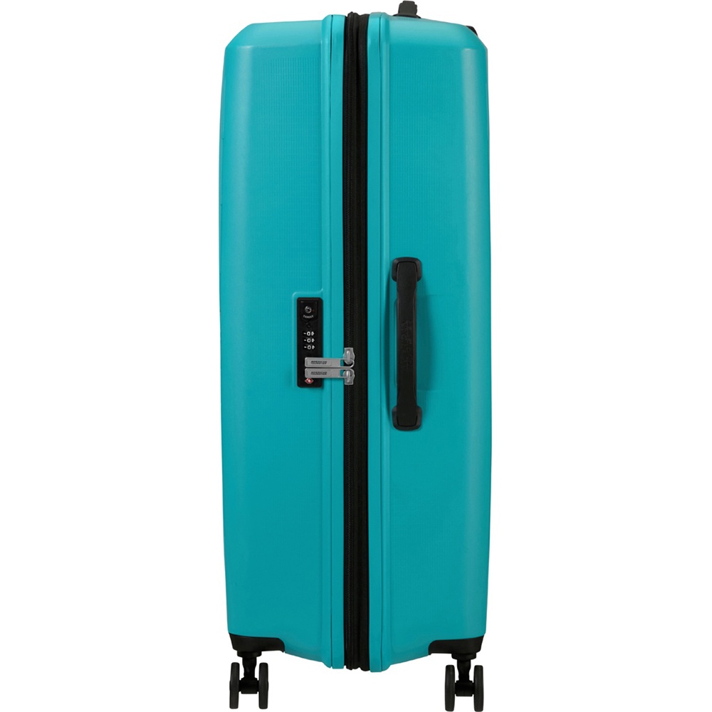 Валіза American Tourister AeroStep із поліпропілена на 4-х колесах MD8*003 Turquoise Tonic (велика)