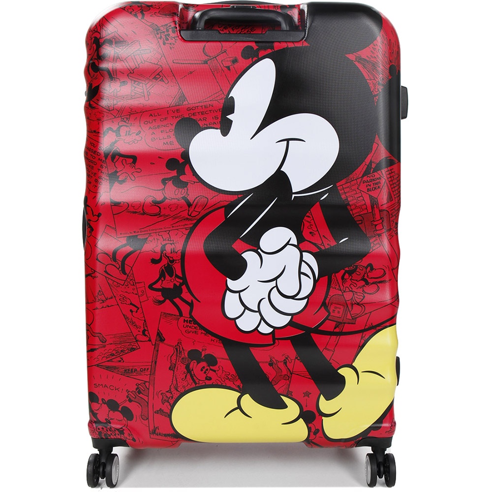 Suitcase American Tourister Wavebreaker Disney made of ABS plastic on 4 wheels 31C*007 Mickey Comics Red (large)