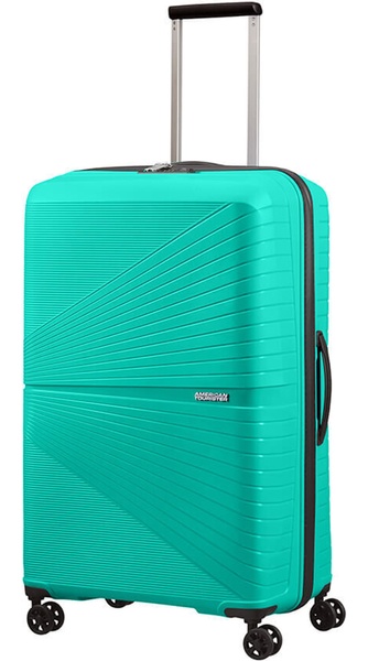 Ultralight suitcase American Tourister Airconic made of polypropylene on 4 wheels 88G*003 Aqua Green (large)