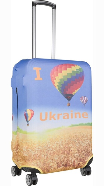 Универсальный защитный чехол для среднего чемодана 9002-0403 Я люблю Украину
