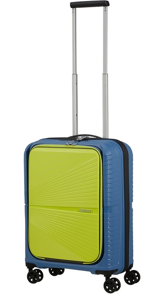 Чемодан American Tourister Airconic с отделением для ноутбука до 15,6" из полипропилена на 4-х колесах 88g*005 Coronet Blue Lime (малый)