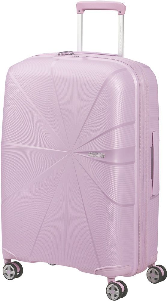 Чемодан American Tourister Starvibe из полипропилена на 4-х колесах MD5*003 Metallic Pastel Lavender (средний)