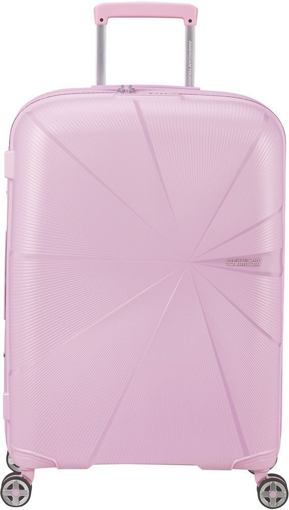 Чемодан American Tourister Starvibe из полипропилена на 4-х колесах MD5*003 Metallic Pastel Lavender (средний)