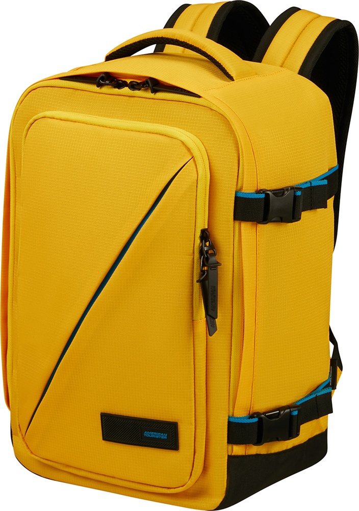 Travel backpack American Tourister Take2Cabin S for hand luggage in Ryanair 91G*004 Yellow