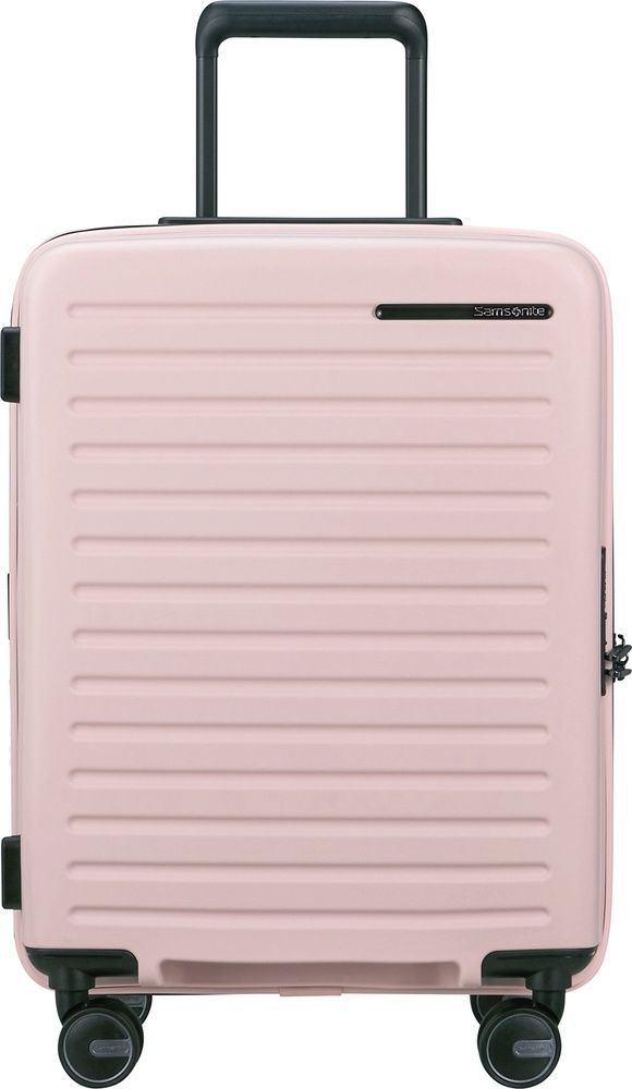 Suitcase Samsonite Restackd made of polypropylene on 4 wheels KO6*001 Rose (small)