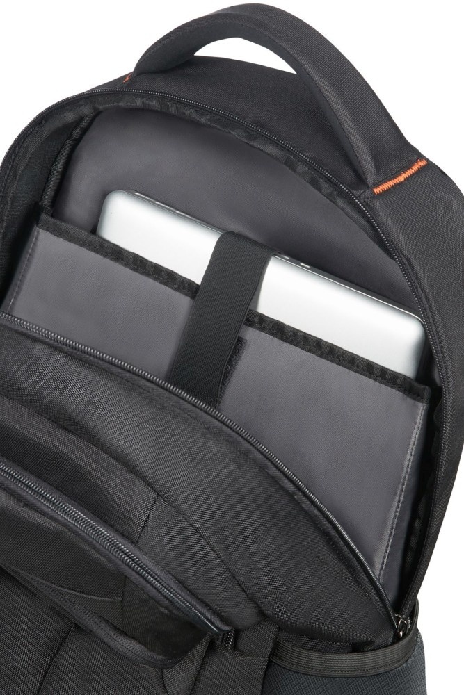 Casual backpack with laptop compartment up to 17.3" American Tourister AT Work 33G*003 Black/Orange