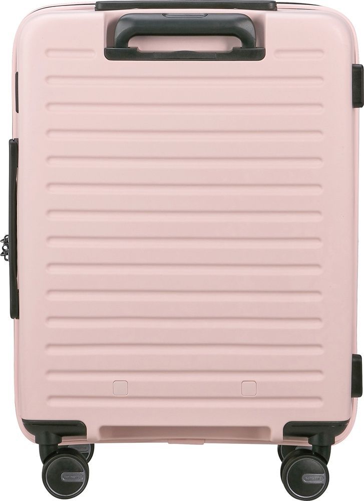 Suitcase Samsonite Restackd made of polypropylene on 4 wheels KO6*001 Rose (small)