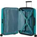 Suitcase American Tourister AeroStep made of polypropylene on 4 wheels MD8*002 Turquoise Tonic (medium)