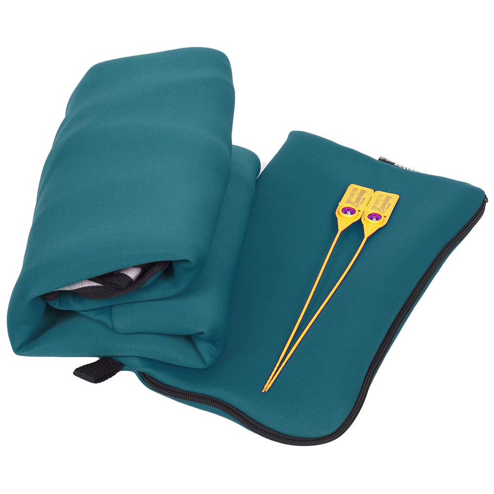 Universal protective cover for a large suitcase 8001-38 dark turquoise