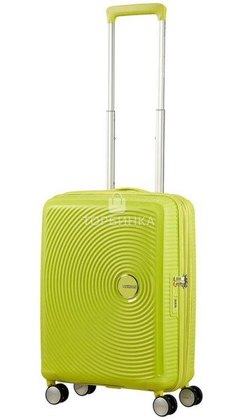 Suitcase American Tourister Soundbox made of polypropylene on 4 wheels 32G*001 Tropical Lime (small)
