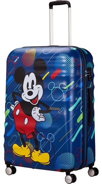 Suitcase American Tourister Wavebreaker Disney made of ABS plastic on 4 wheels 31C*007 Mickey Future Pop (large)