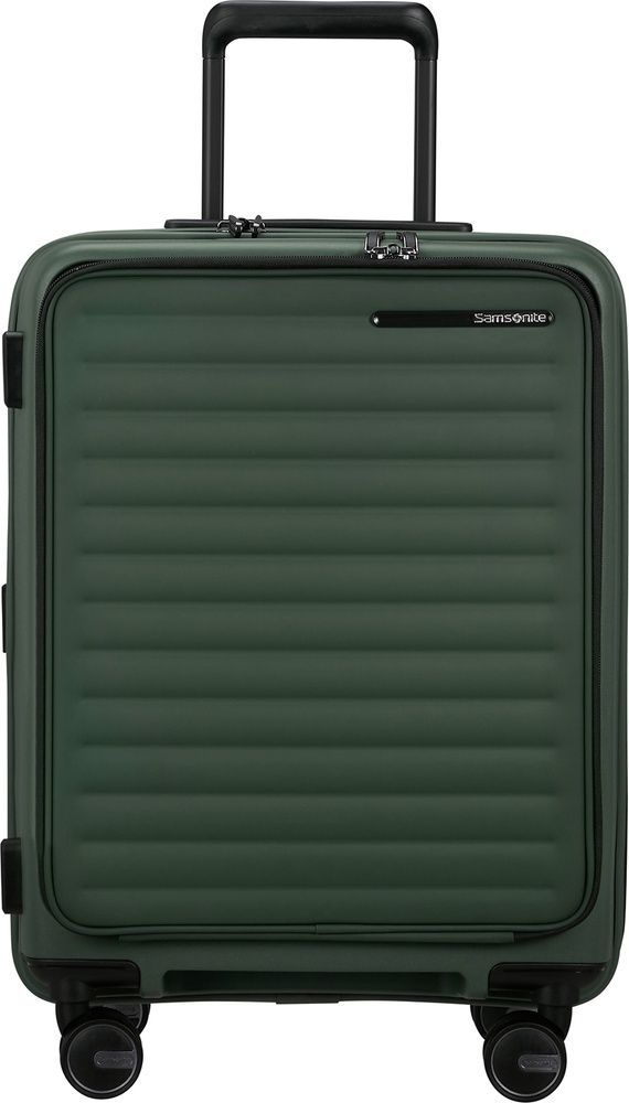 Case Samsonite Restackd with laptop compartment 15.6" made of polypropylene on 4 wheels KO6*002 Sage (small)