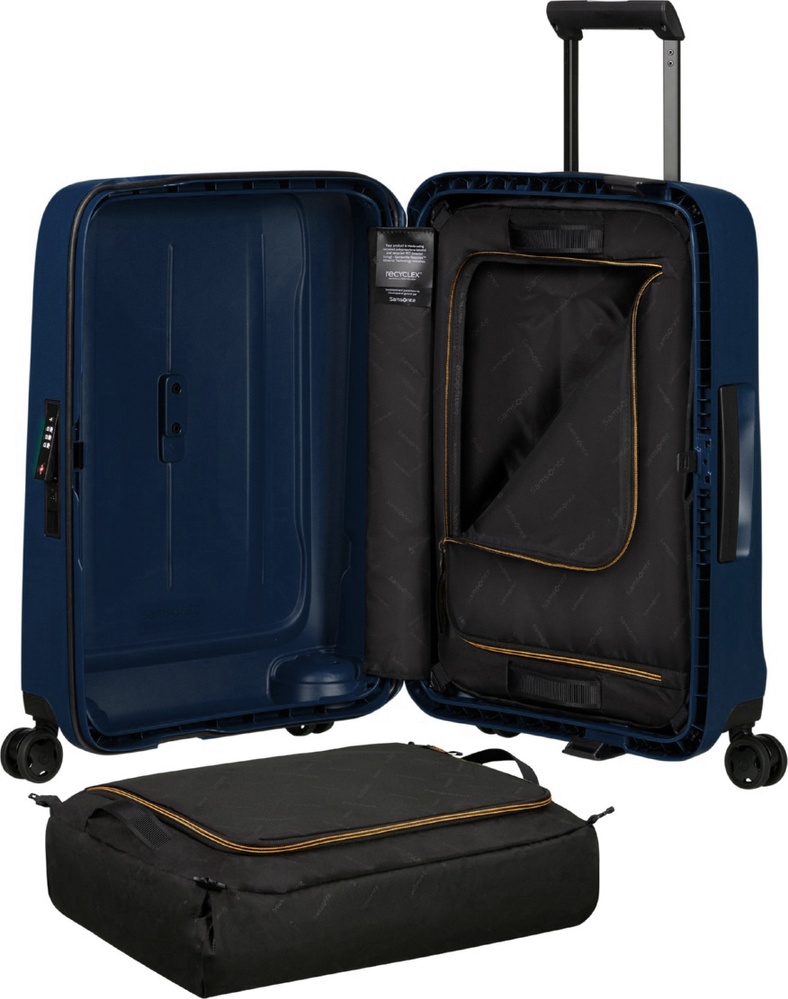 Валіза Samsonite Essens з поліпропілену на 4-х колесах KM0*001 Midnight Blue (мала)