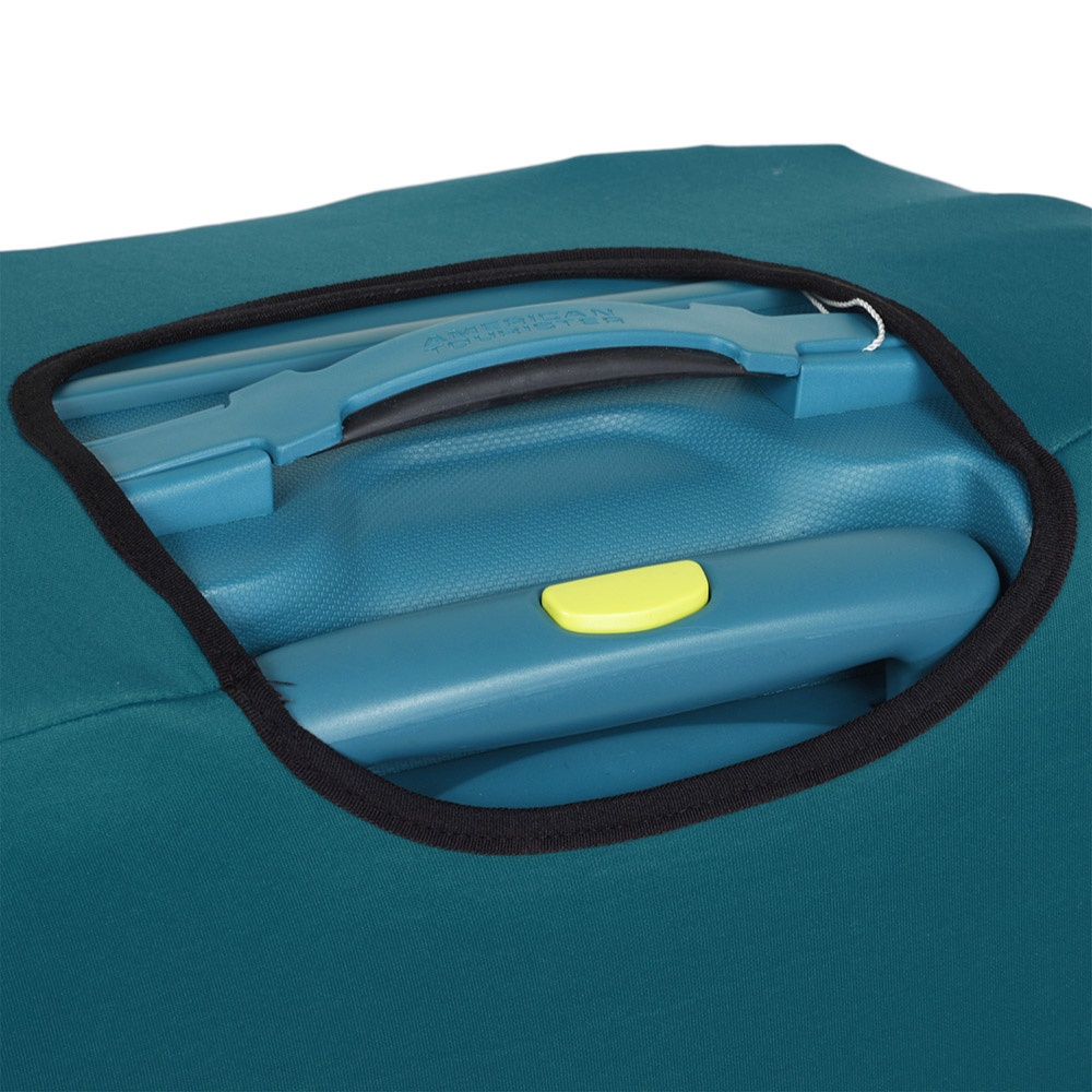 Универсальный защитный чехол для среднего чемодана 8002-38 темно-бирюзовый