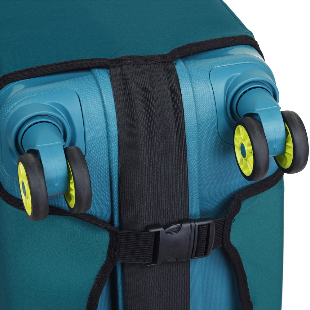 Универсальный защитный чехол для среднего чемодана 8002-38 темно-бирюзовый