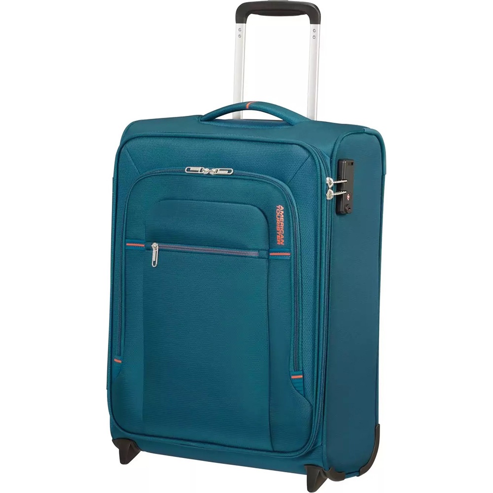 Suitcase American Tourister Crosstrack textile on 2 wheels MA3*001 Navy/Orange (small)