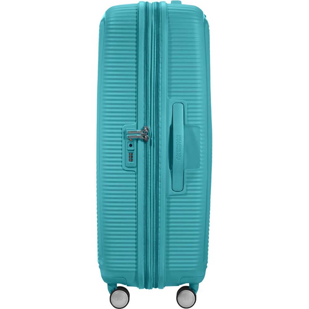 Suitcase American Tourister Soundbox made of polypropylene on 4 wheels 32G*003 Turquoise Tonic (large)