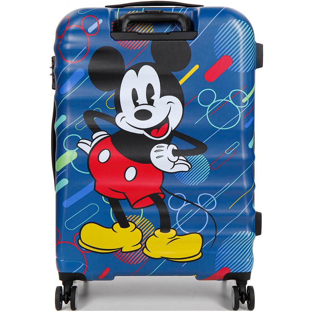 Suitcase American Tourister Wavebreaker Disney made of ABS plastic on 4 wheels 31C*004 Mickey Future Pop (medium)