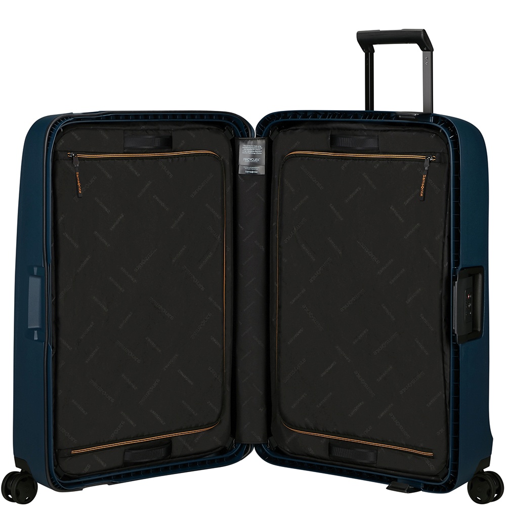 Suitcase Samsonite Essens made of polypropylene on 4 wheels KM0*002 Midnight Blue (medium)