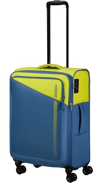 American Tourister Daring Dash textile suitcase on 4 wheels MF7*002 Lime Coronet (medium)