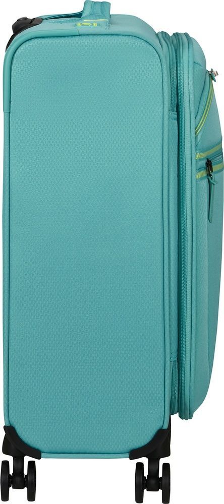 Lightweight suitcase American Tourister AeroSpin textile on 4 wheels MH6*001;21 Dusty Turquoise (small)