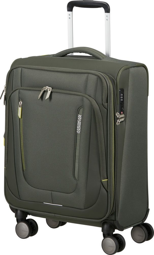 Валіза American Tourister Wanderlite текстильна на 2-х колесах MJ6*004 Dark Khaki (мала)