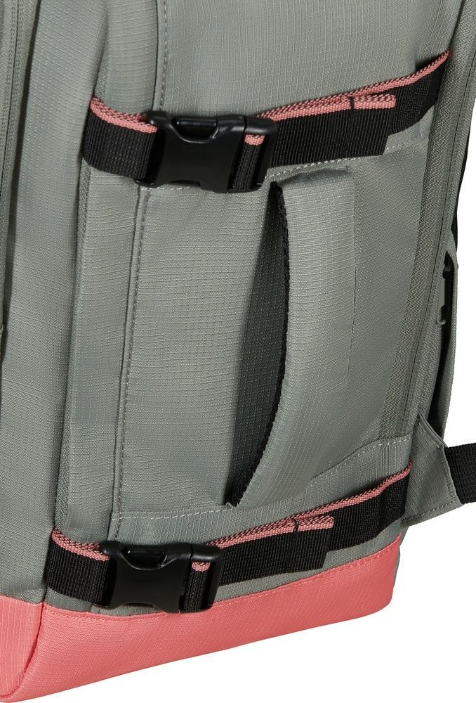 Travel backpack American Tourister Take2Cabin MS Sport for hand luggage in Wizz Air/Ryanair and laptop up to 15.6" 91G*018 Sage/Coral