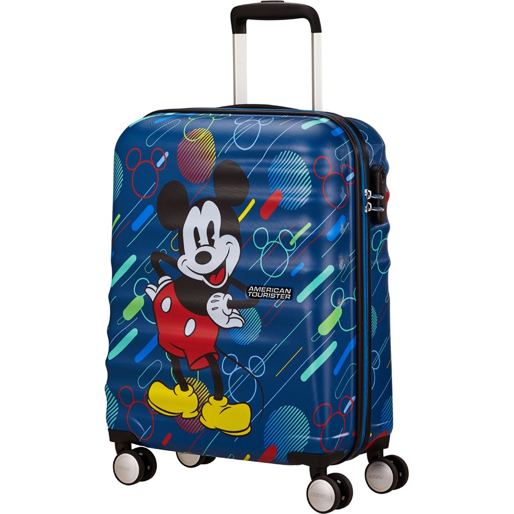Suitcase American Tourister Wavebreaker Disney made of ABS plastic on 4 wheels 31C*001 Mickey Future Pop (small)