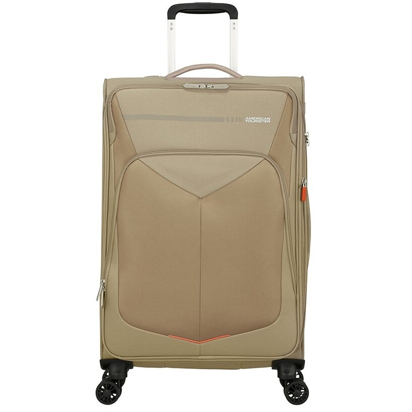 Suitcase American Tourister SummerFunk textile on 4 wheels 78G*004 Beige (medium)