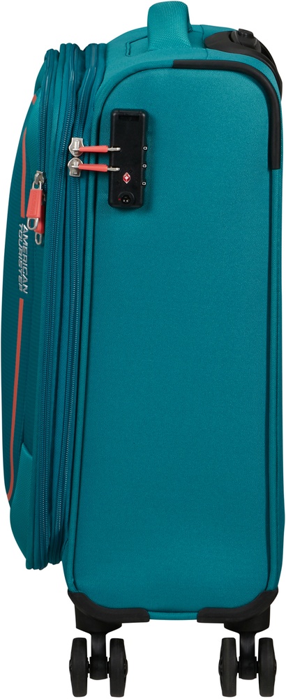 Валіза American Tourister Pulsonic текстильна на 4-х колесах MD6*001 Stone Teal (мала)