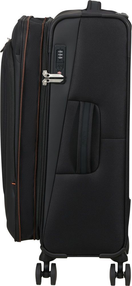 Чемодан American Tourister Wanderlite текстильный на 4-х колесах MJ6*005 Shadow Black (средний)