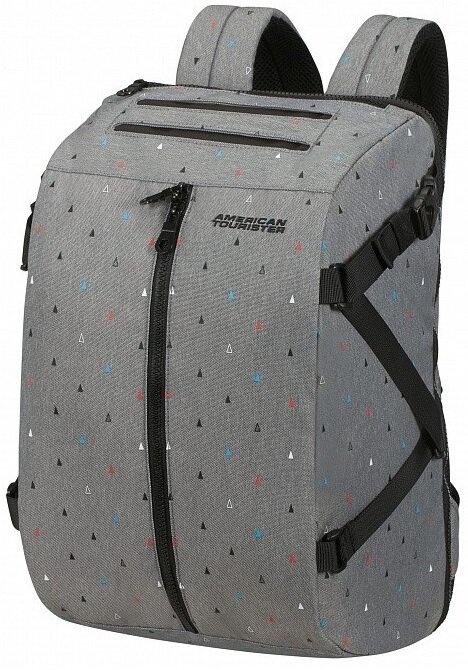 Casual backpack with laptop compartment up to 15.6" American Tourister Take2Cabin 91G*002 Triangle Print/Black