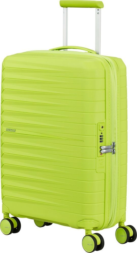 Suitcase American Tourister FastForward made of polypropylene on 4 wheels MI0*001 Neon Lime (small)