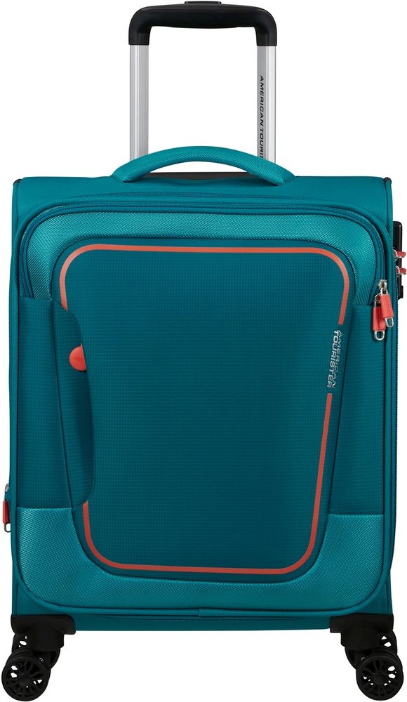 Чемодан American Tourister Pulsonic текстильный на 4-х колесах MD6*001 Stone Teal (малый)