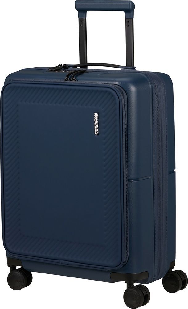Валіза American Tourister Dashpop з відділенням для ноутбука до 15,6" із поліпропілену на 4-х колесах MG5*004;11 Midnight Blue (мала)