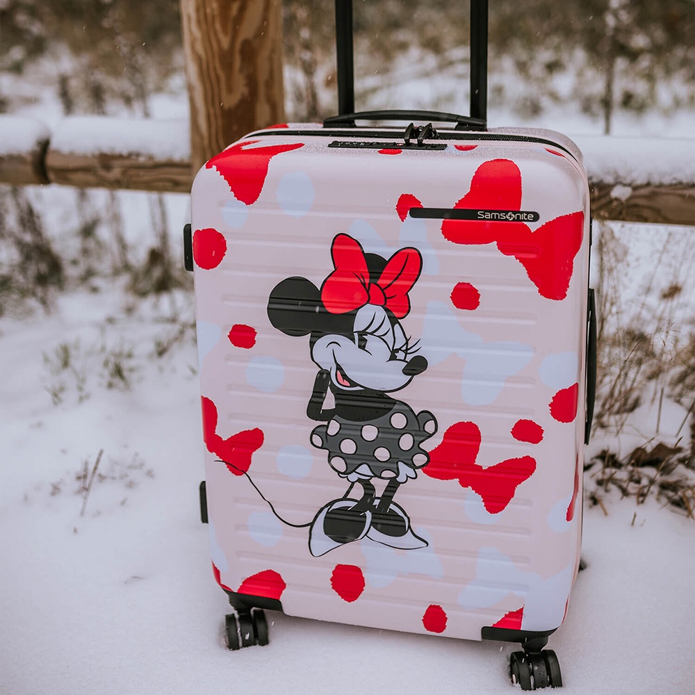 Suitcase Samsonite StackD Disney made of Macrolon polycarbonate on 4 wheels 55C*001 Minnie Bow (small)