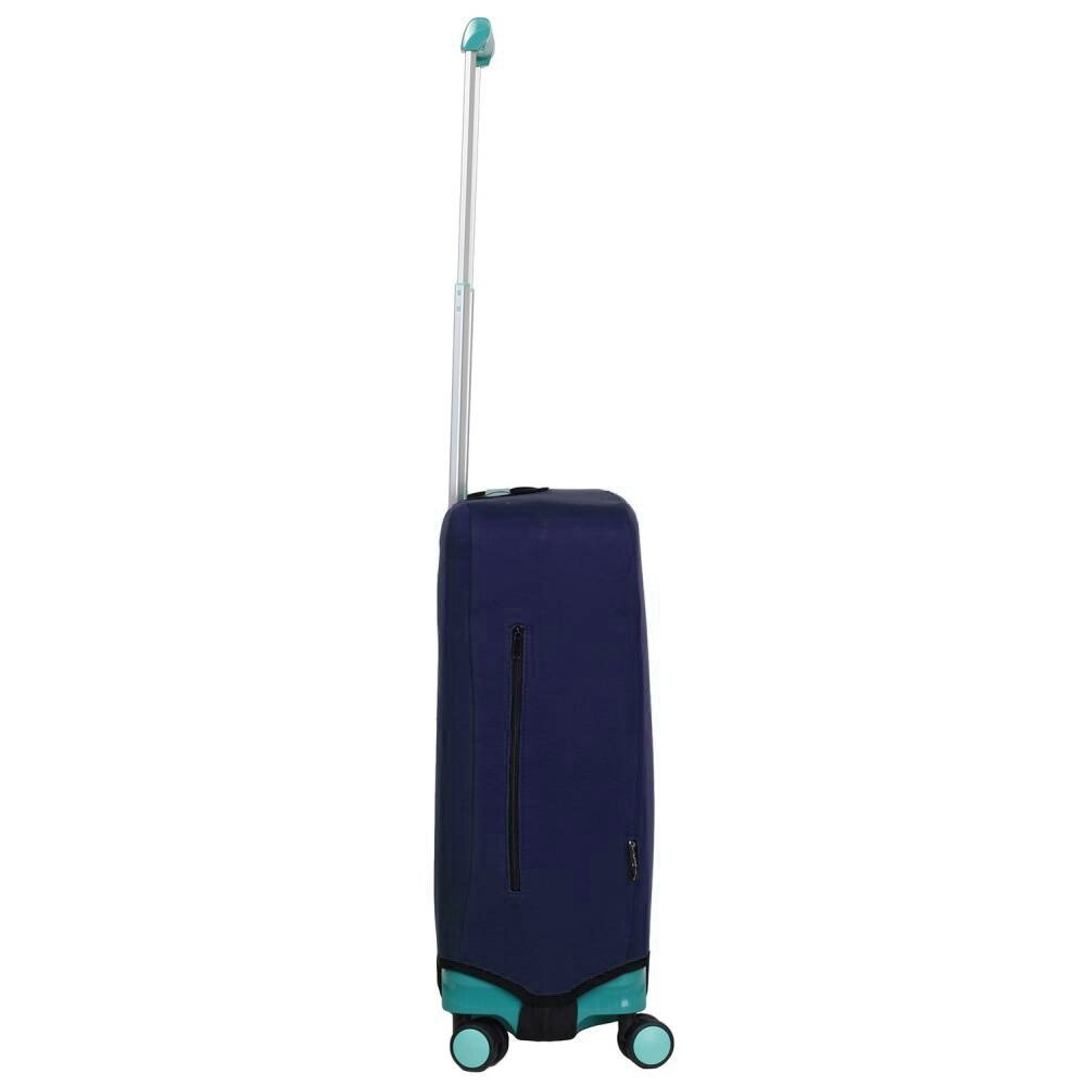 Універсальний захисний чохол для малої валізи 8003-12 темно-синій меланж