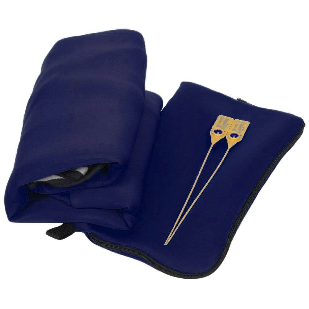 Универсальный защитный чехол для малого чемодана 8003-12 темно-синий меланж