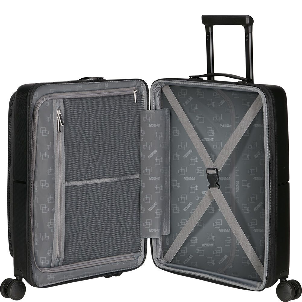 Валіза American Tourister Dashpop з відділенням для ноутбука до 15,6" із поліпропілену на 4-х колесах MG5*004;19 True Black (мала)