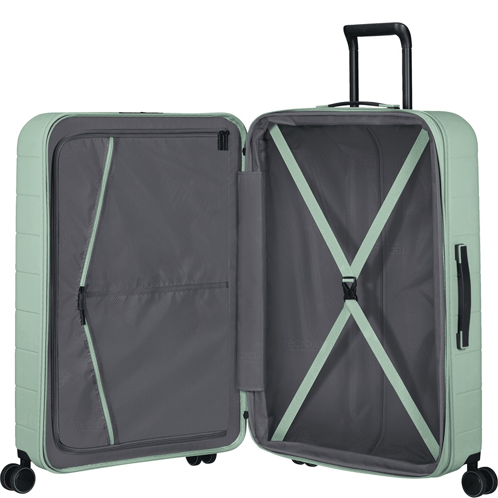 Polycarbonate suitcase American Tourister Novastream on 4 wheels MC7*003 Nomad Green (large)