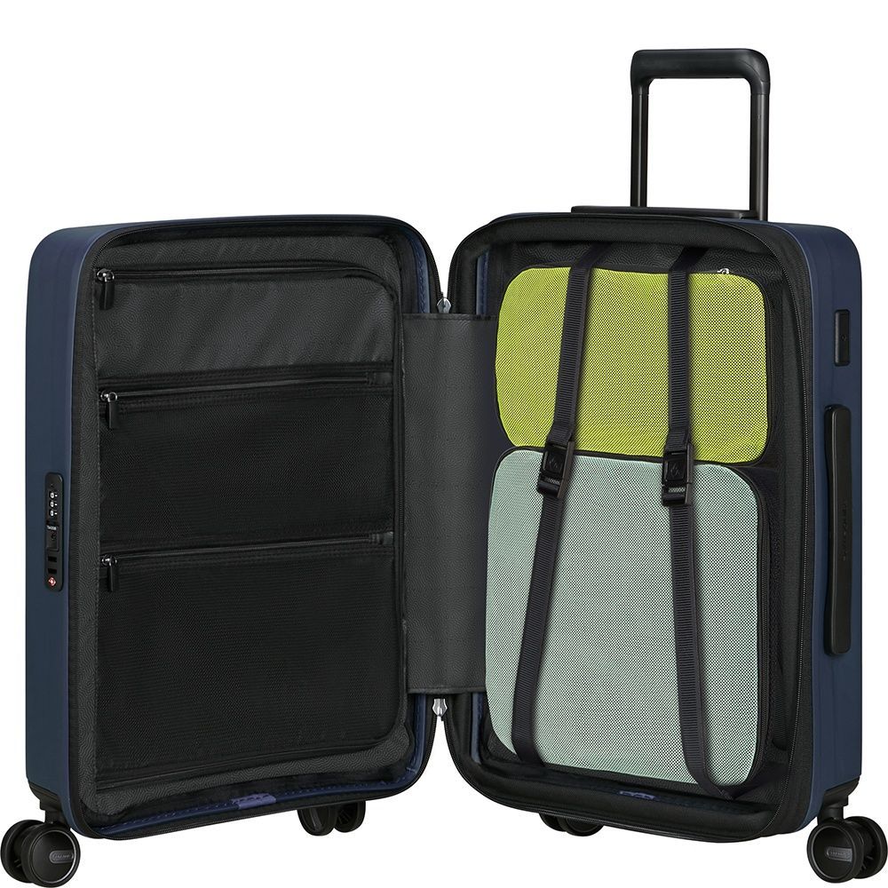 Case Samsonite Restackd with laptop compartment 15.6" made of polypropylene on 4 wheels KO6*002 Midnight (small)
