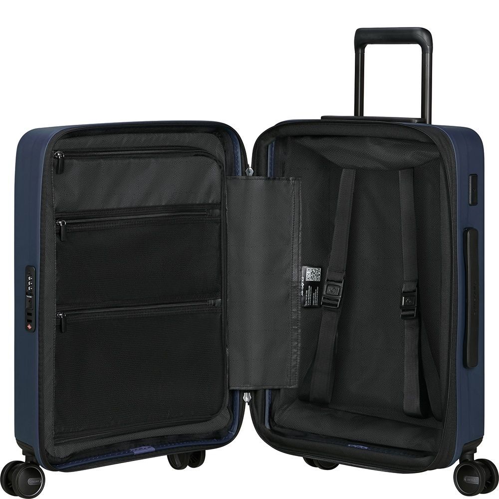 Case Samsonite Restackd with laptop compartment 15.6" made of polypropylene on 4 wheels KO6*002 Midnight (small)