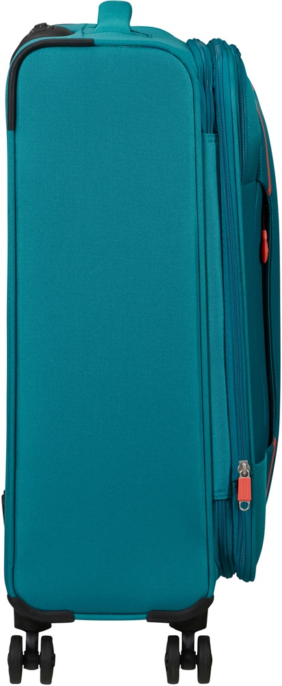 Чемодан American Tourister Pulsonic текстильный на 4-х колесах MD6*002 Stone Teal (средний)