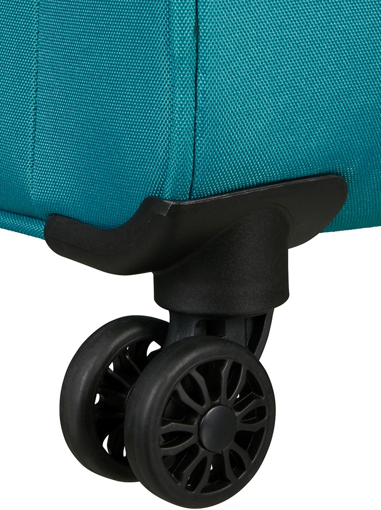 Валіза American Tourister Pulsonic текстильна на 4-х колесах MD6*002 Stone Teal (середня)